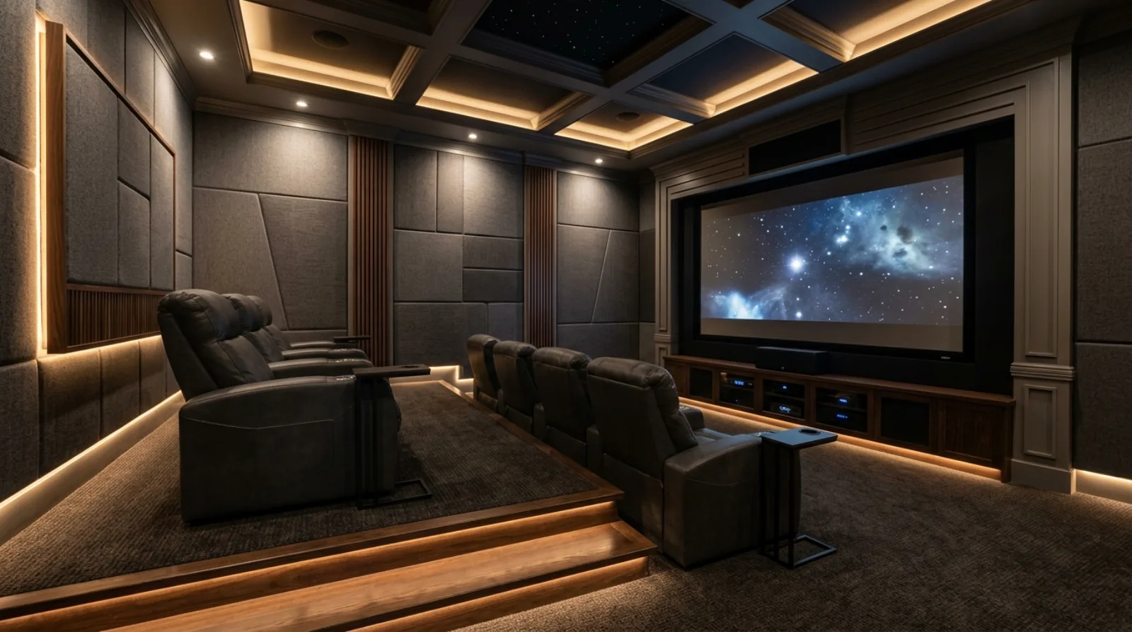 Home Theatre and Media Room Design in a BC Custom Home