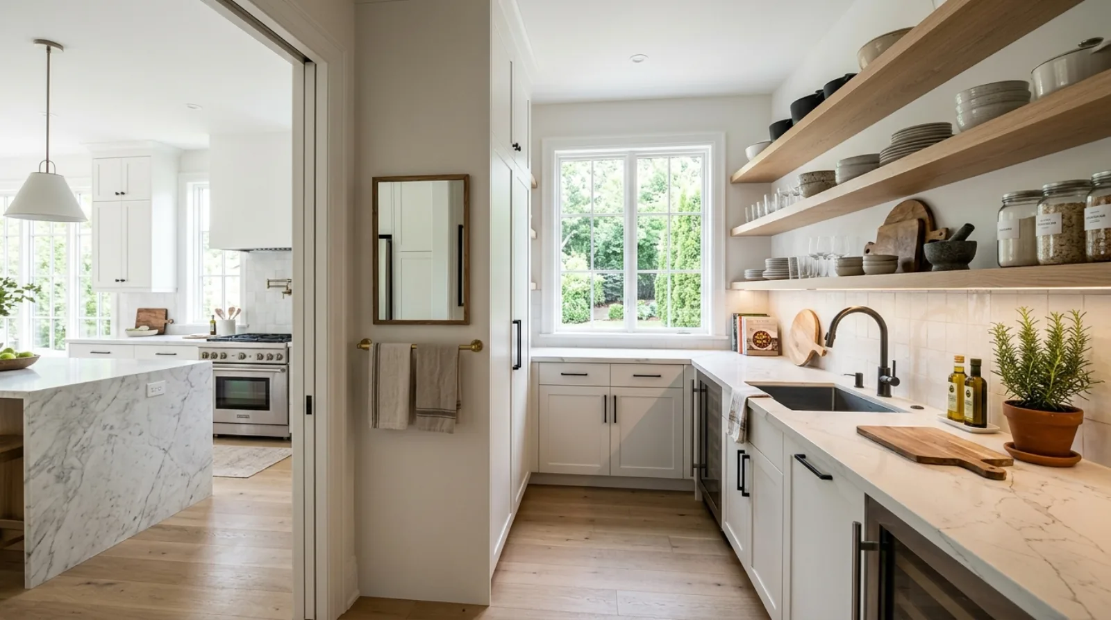 Butler Pantry and Scullery Design in a Burnaby Custom Home