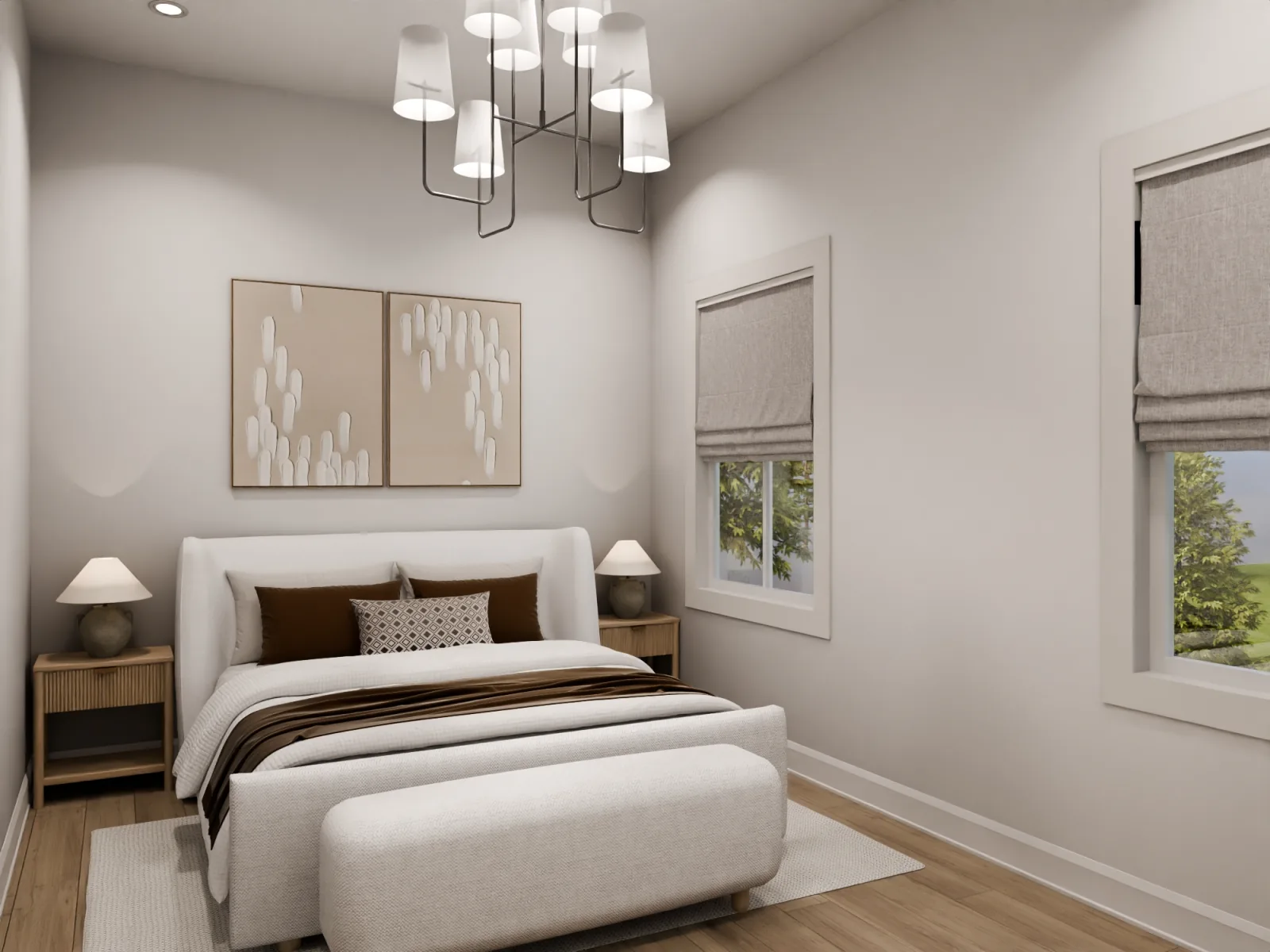 A second bedroom with honest proportions and good morning light — these are homes built for a family, not a floor plan.